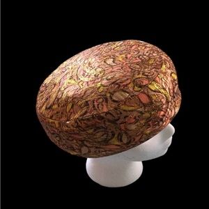 Vintage sparkly pillbox hat, union made